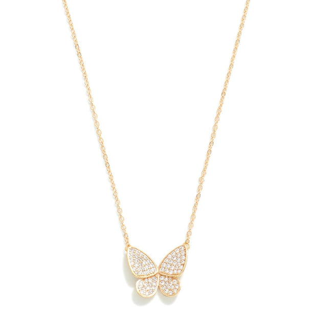 CZ Butterfly Necklace