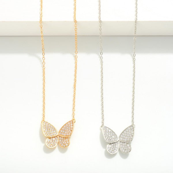 CZ Butterfly Necklace