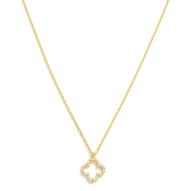14K Gold Dipped Clover Necklace