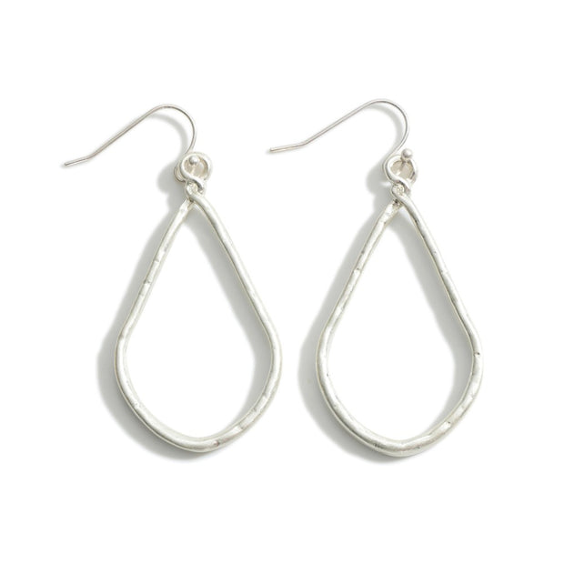 Textured Shape Dangle Earring