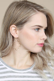 Wire Quatrefoil Dangle Earring